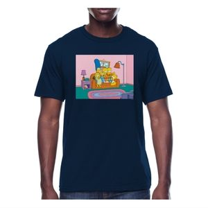 Men's Simpsons Family TV Time Short Sleeve Graphic T-Shirt